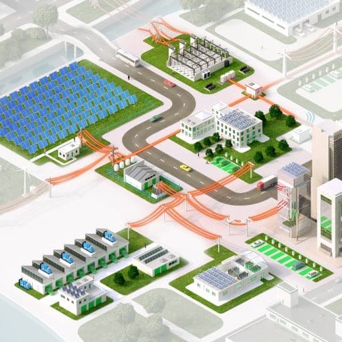 Representación gráfica sistema smartgrid