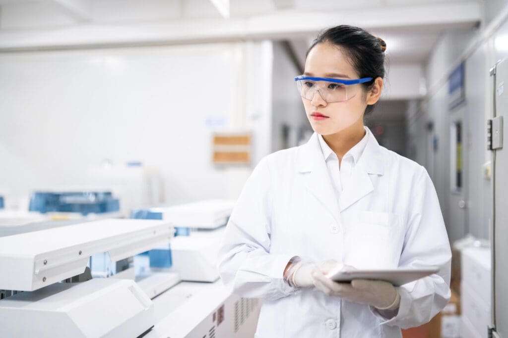 Scientist in a medical laboratory.